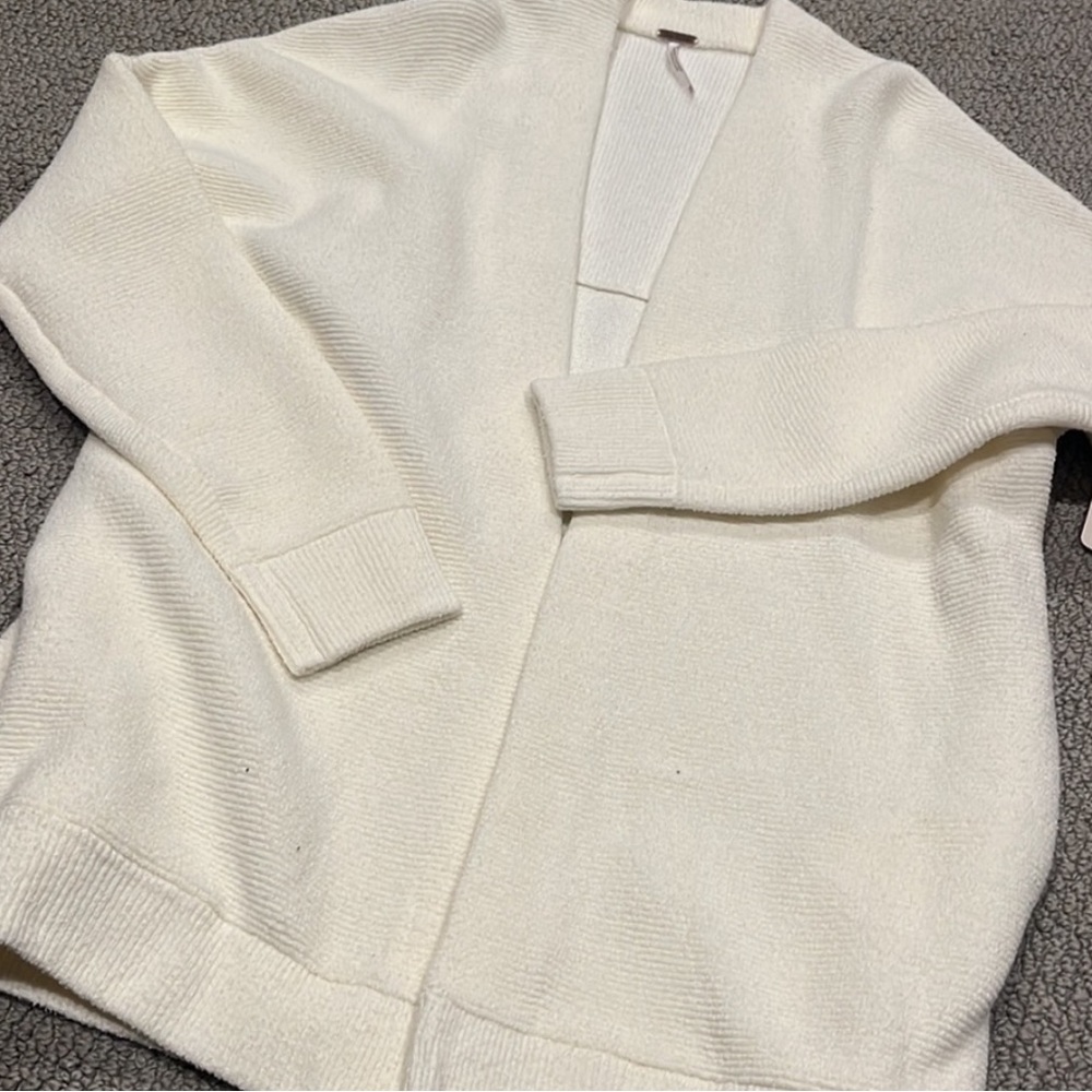 47. free people ottoman cardigan ecru white - Picture 2 of 4